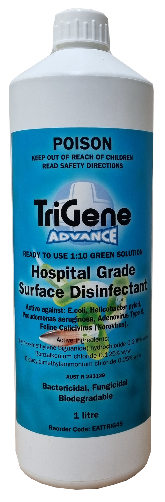 TriGENE Advance green 1:10, 1 Litre RTU Squeeze Bottle
